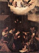 MAZZOLINO, Ludovico Adoration of the Shepherds g oil on canvas